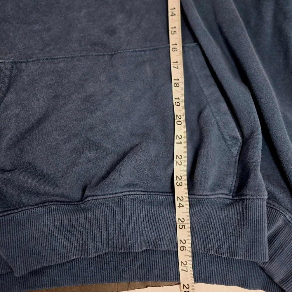 The North Face Hoodie Men's XL‎ Navy Never Stop Exploring Pullover Distressed